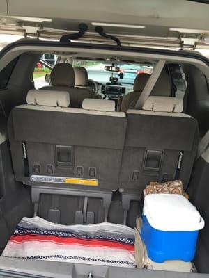 Big trunk for luggage and ski racks