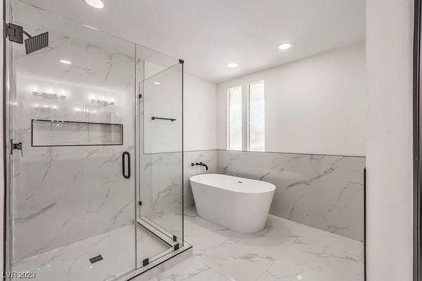 White Marble bathroom