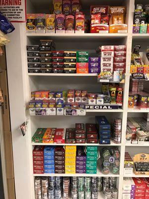 We have many tobacco products to choose from