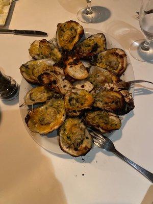 Charbroiled oysters