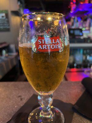 Stella is always amazing here with the signature glass.