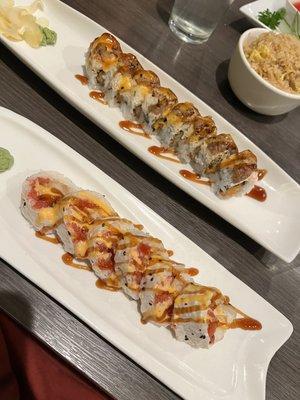 Crazy roll and Cowboy roll