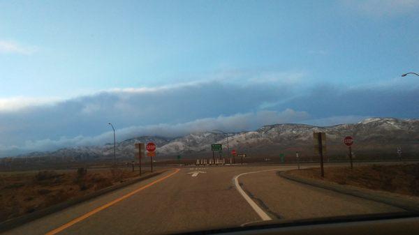 A little snow in the valley