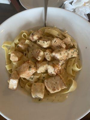 Salmon Fettuccine Alfredo