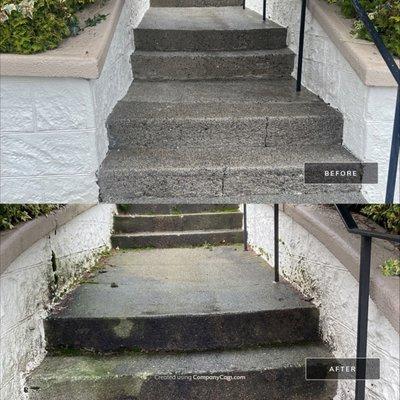 Steps before and after