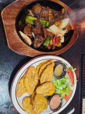 pork chops and fried plantains and just overall wonderfulness