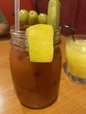 Bloody Mary and screwdriver