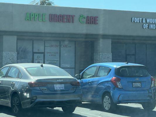 Front of store front off Monroe (across from JFK Hospital).