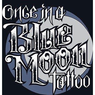 Once in a Blue Moon Tattoo | Johns Creek Business Logo