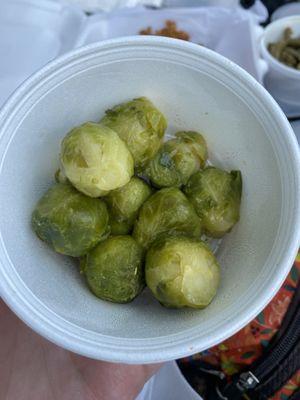 Boiled brussel sprouts