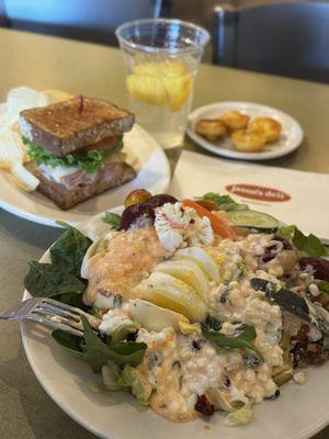 Salad bar and 1/2 a sandwich