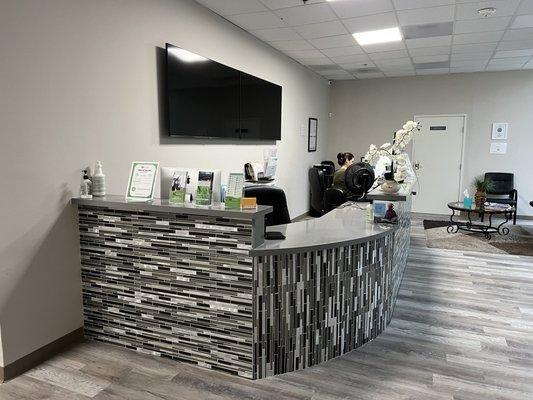 Front desk area