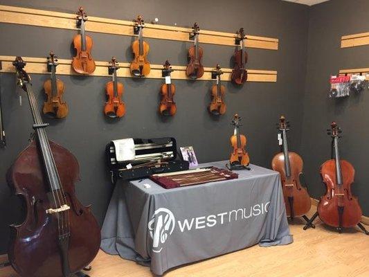 Got strings? We have orchestral instruments for purchase and rent.