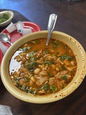 Menudo with no flavor taste like water