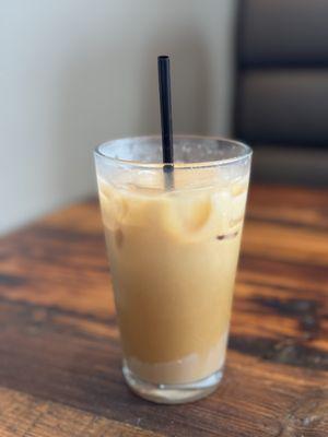 Iced lavender white mocha latte