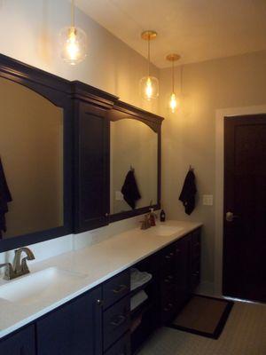 Residential Bathroom Lighting, Outlets, Switches