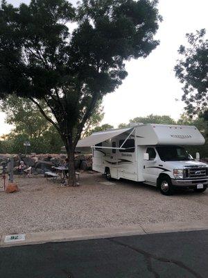 Our camp site in Zion National Park