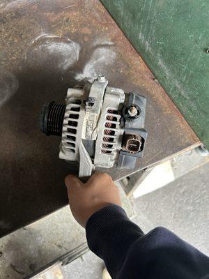 old alternator from autozone that they said was no good