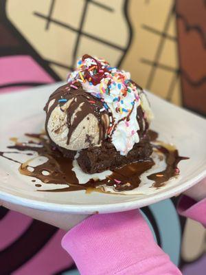 Brownie with Ice cream