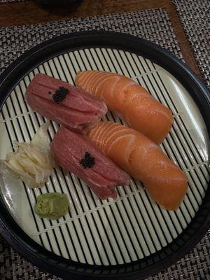 otoro and salmon nigiri