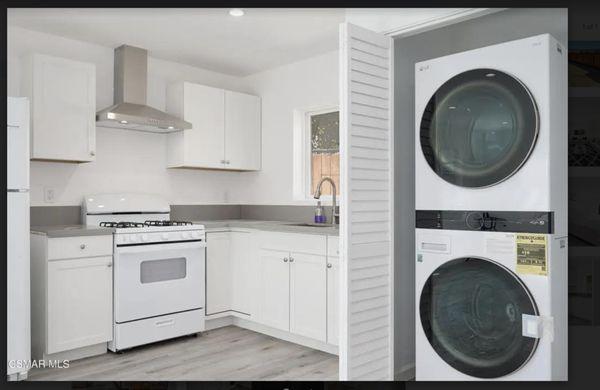 ADU Kitchen and Laundry Area