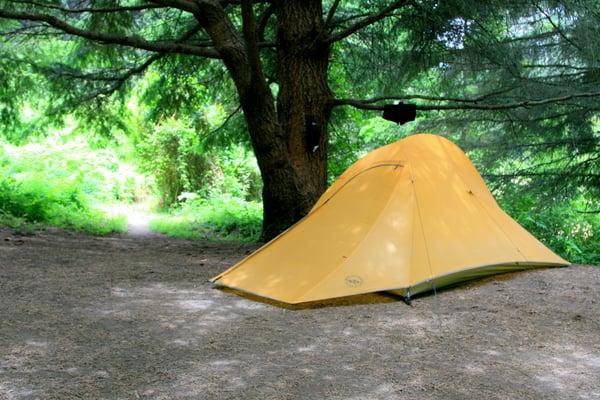 Site 005, the most secluded in Glen Camp.