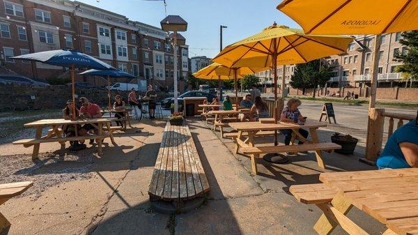 Lots of outdoor seating