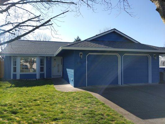 New cement board siding. New paint. New roof.