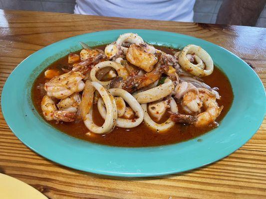 Shrimp and Calamari w/ Dry Ranchera