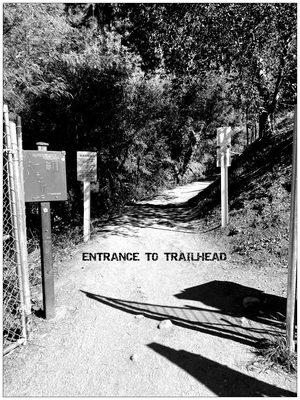 Main entrance to Mt Wilson Trailhead-Sierra Madre.