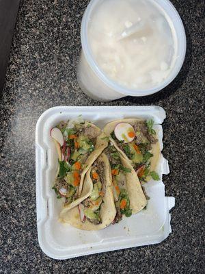 Asada Tacos Horchata Drink