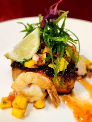 Caribbean Jerk Swordfish with Tropical Mango Salsa