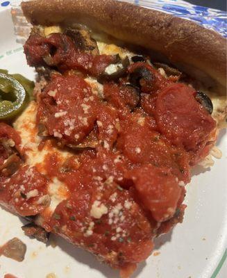 Chicago style pizza