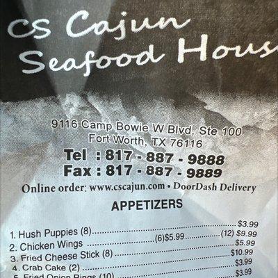 Restaurant Name, address and telephone number