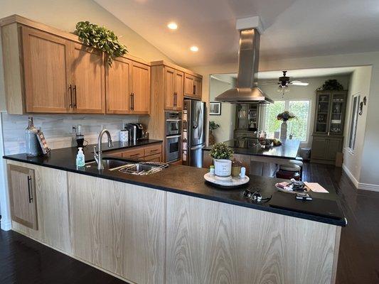 Kitchen cabinets after reface