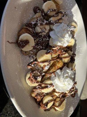 Nutella banana crepes