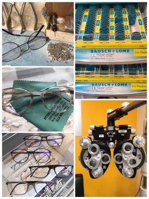 Frames, contacts, eye exam!