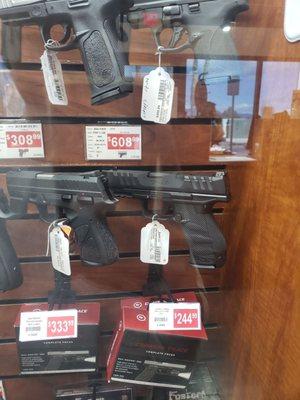 A small part of the handgun section.