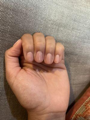 gel natural manicure