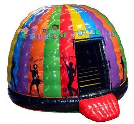 Get your groove on and party inside this brilliant Disco Dome jump house!