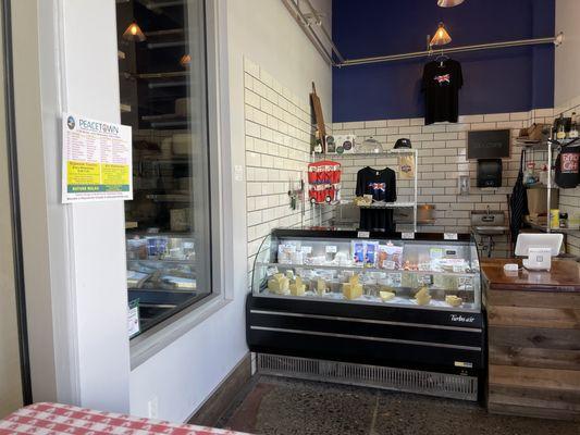 Interior of Wm Cofield Cheesemakers at the Barlow in Sebastopol.