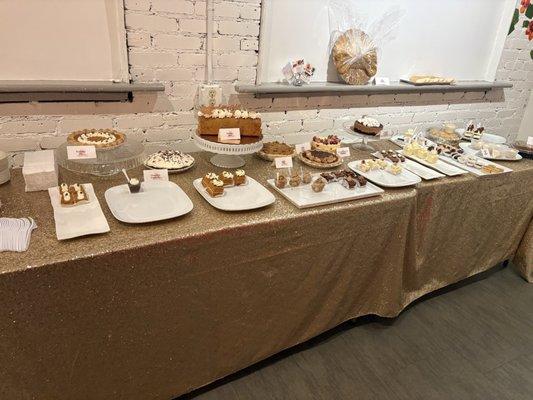 Dessert table