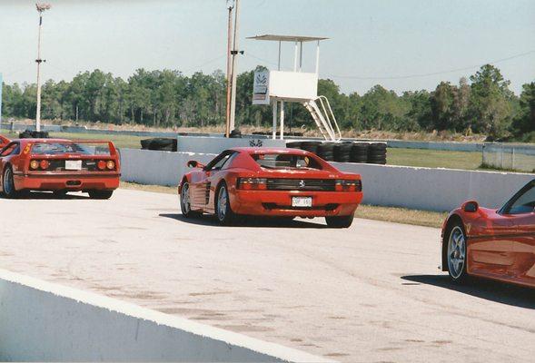 History Post - Track Day with a Ferrari we worked on.