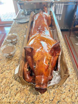 Delicious lechon.