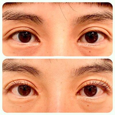 Lash Lift. Before & After