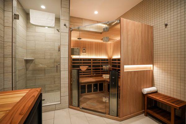 Contrast Therapy Room with Infrared Sauna