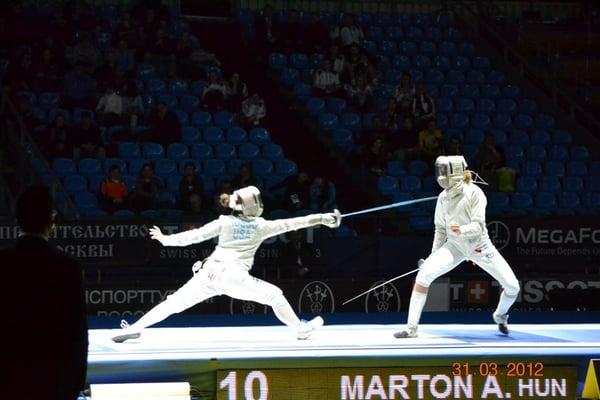 Our athlete fencing in the World Championships in Moscow, Russia