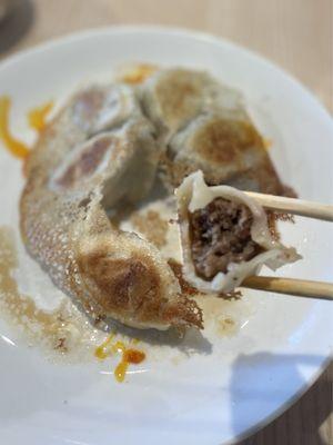 Beef potstickers