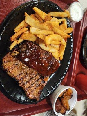 Ribs and Steak combo