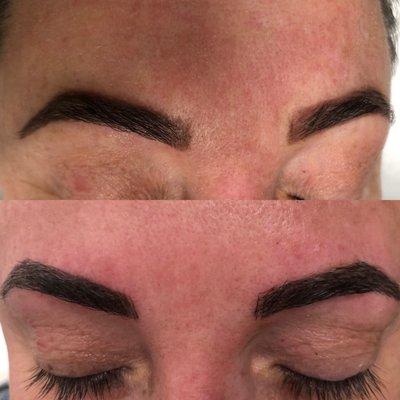 After touch up with Microblading